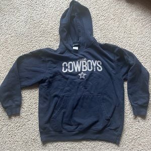 Authentic Dallas Cowboys NFL Sweatshirt Hoodie Blue Size XL (20) kids